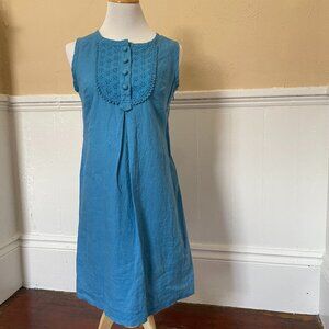 Banana Republic Blue Linen Sleeveless Dress Size 0